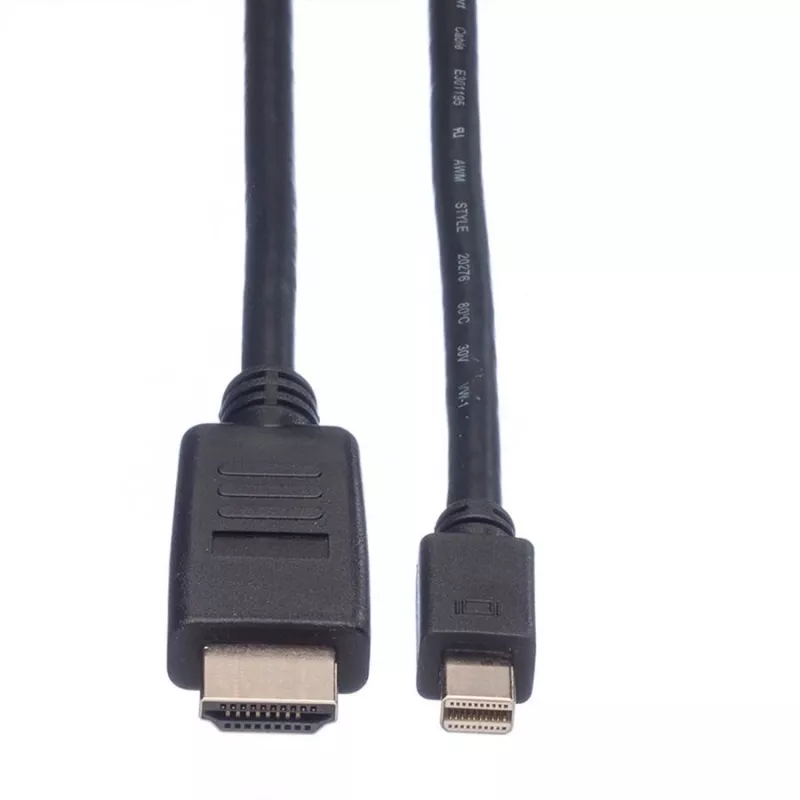 Mini DisplayPort laidas VALUE Mini DP-HDTV M/M 2 m
