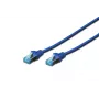 Tinklo kabelis Digitus CAT 5e SF/UTP RJ-45 Cat5e 0,5 m mėlynas