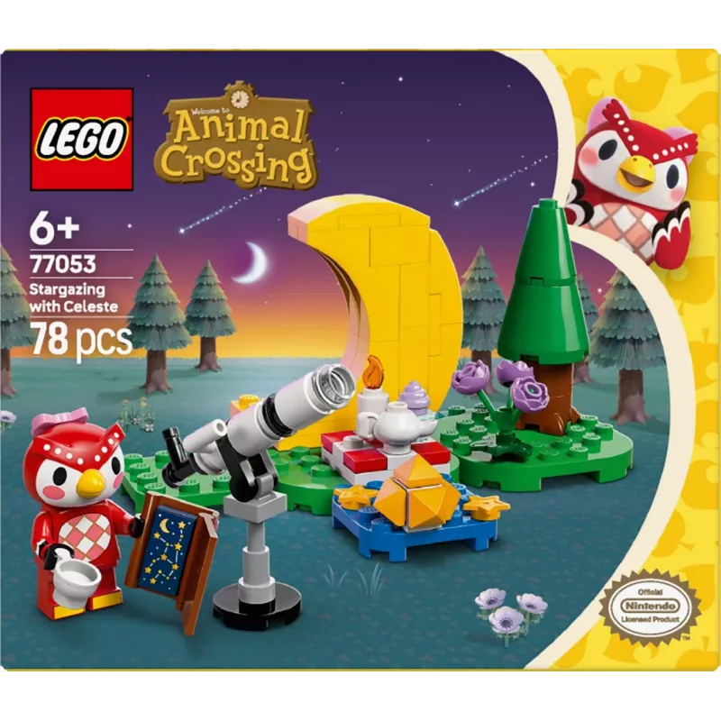 Konstrukcinis žaislas LEGO Animal Crossing Žvaigždžių stebėjimas su Eufemija rinkinys 77053