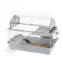Narvas Ferplast Barn 100 triušiams ir jūrų kiaulytėms, metalas/plastikas, 960×570×730 mm, taupe/baltas