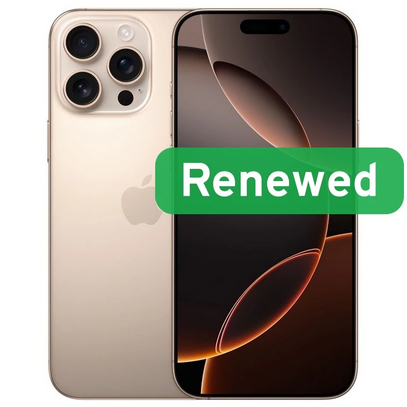 A klasė | Apple iPhone 16 Pro Max | 6,9 colio OLED | 5G | 256 GB | Dykumos titano | iOS | Apple Renew
