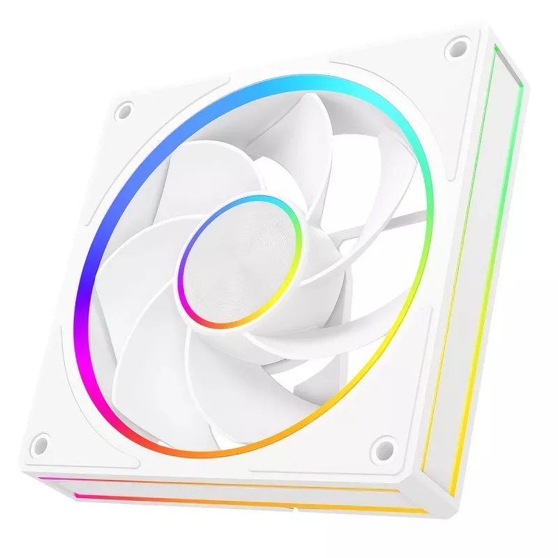 Korpuso ventiliatorius MODECOM VOLCANO LOOP 120 ARGB Reverse Fan White 120 mm, PWM, 400–1400 RPM