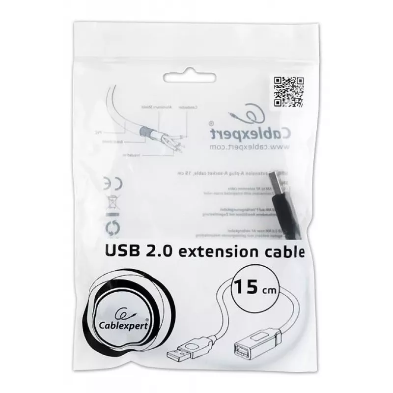 USB2 PRATĘSIMO KABELIS AM-AF/CCP-USB2-AMAF-0.15M GEMBIRD
