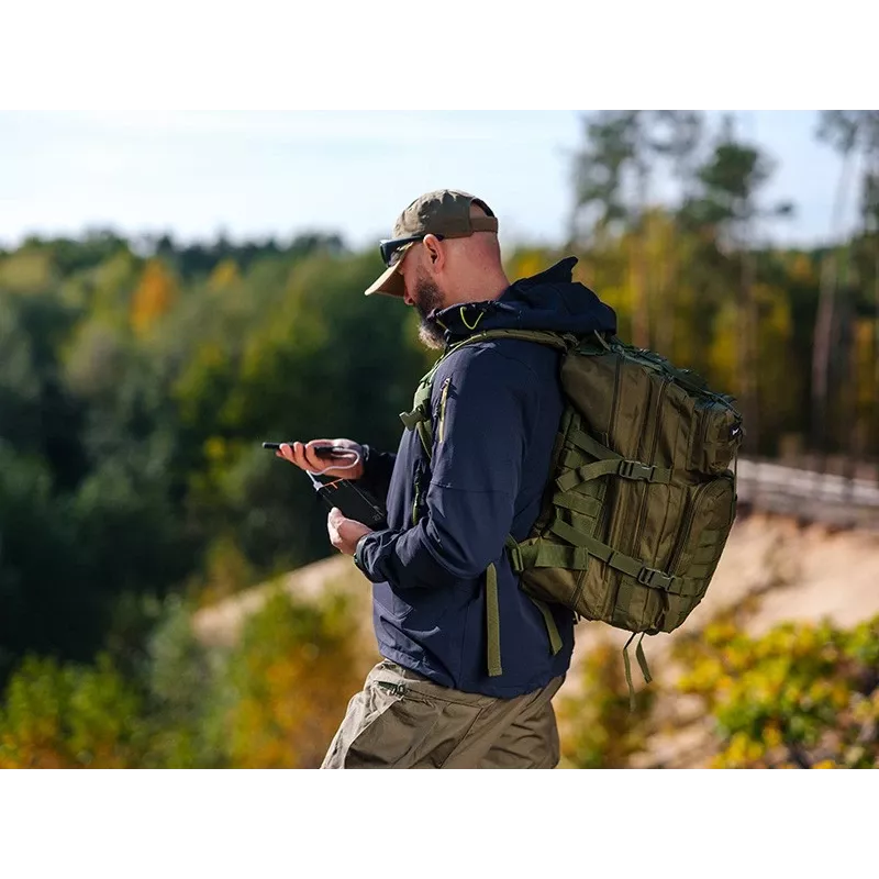 Nešiojamas įkroviklis TRACER EnerGen 20000 mAh, Power Delivery 20W, USB-C įvestis, 2×USB-A išvestys, 3 įrenginių palaikymas, oranžinis