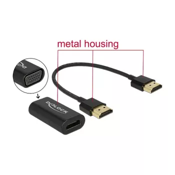 Kabelis HDMI/VGA DeLOCK 65667 0,15 m