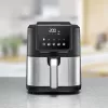 Karšto oro gruzdintuvė Rommelsbacher FRH 1500 — 5 L, 1500 W, nerūdijantis plienas/juoda