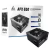Montech APX650 maitinimo blokas 650 W 20+4 kontaktų ATX ATX juodas