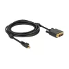 Vaizdo kabelio adapteris DeLOCK 83727 Mini DisplayPort į DVI-D 3 m