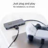USB šakotuvas Green Cell HUB-GC-C4A — 4 prievadų USB-C 3.0 šakotuvas
