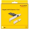 DeLOCK PCI Express x1 plokštė 81260 1 x RJ45 5 Gigabit LAN RTL8126