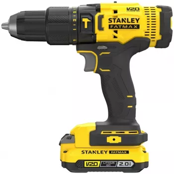 Akumuliatorinis gręžtuvas STANLEY SFMCD711D2K 18V Li-Ion 2x2Ah, 2 greičių, 80 Nm, LED, dėklas
