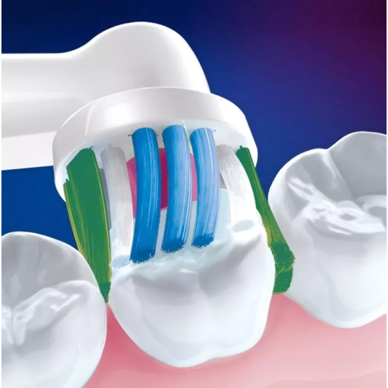 Dantų šepetėlių galvutės Oral-B 3D WHITE EB18-2 – keičiamos galvutės, pakuotėje 2 vnt.