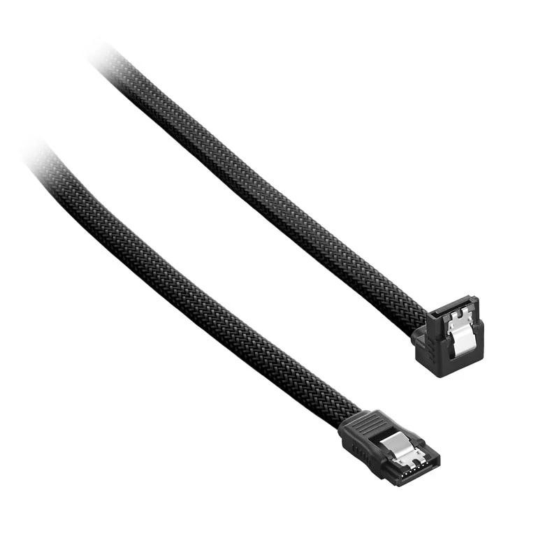 CableMod ModMesh stačiu kampu SATA 3 kabelis 30 cm - juodas