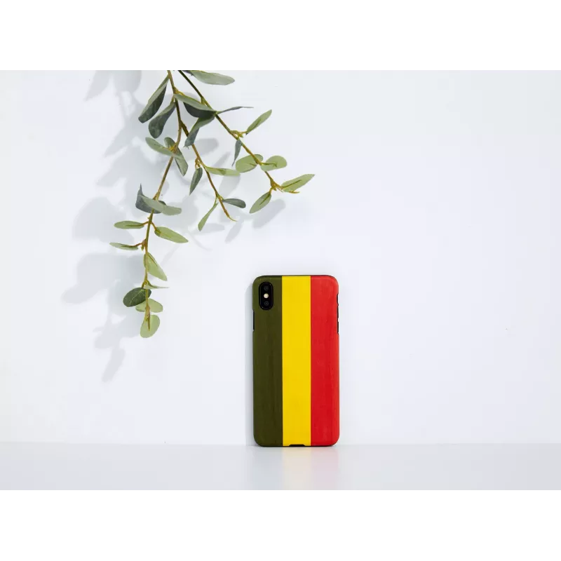 Išmaniojo telefono dėklas man and wood, skirtas iPhone XS Max – modelis Reggae, juodas