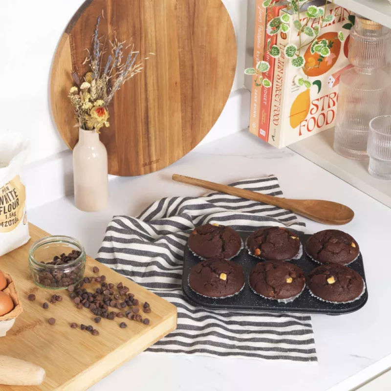 Muffin keptuvė Salter BW07035BRMFOB 6 puodelių nelimpanti kepimo forma