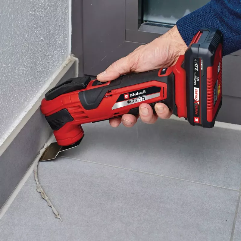 Power X-Change belaidis daugiafunkcis įrankis VARRITO, 18Volt (Raudona/juoda, be akumuliatoriaus ir įkroviklio, su priedais)