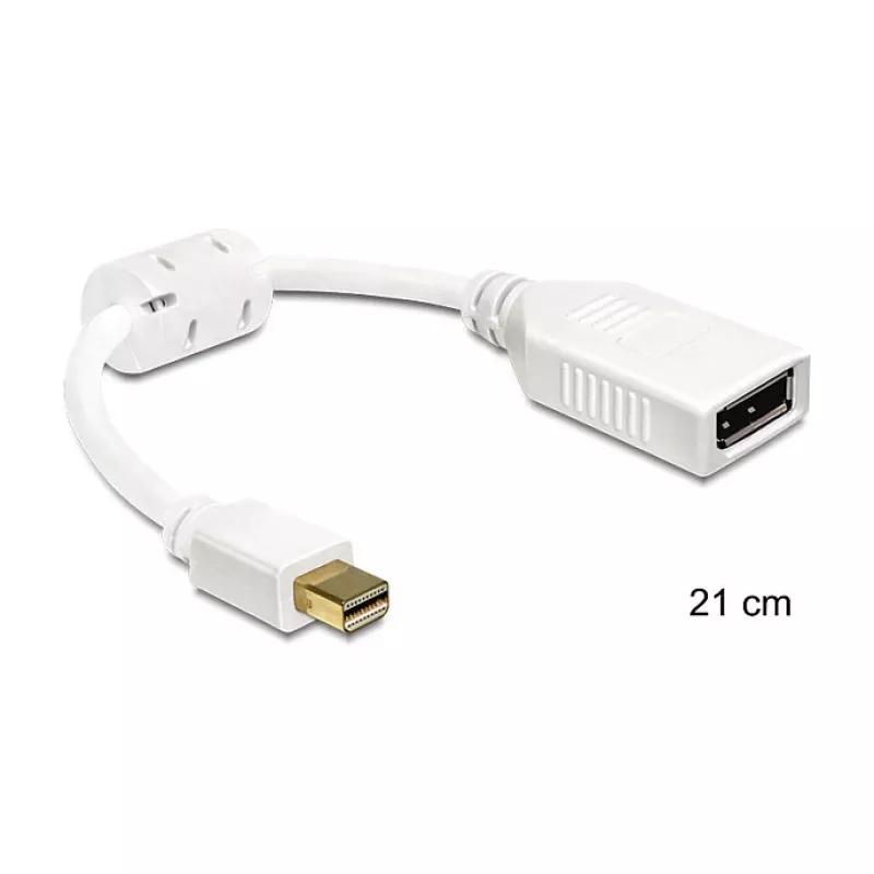 DisplayPort laidas DeLOCK 65427 Mini DisplayPort 0,21 m Baltas