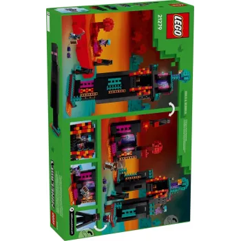 Konstruktorius LEGO Minecraft rinkinys 21279 The Enderman Tower, 867 dalys, 2 minifigūrėlės, 450 mm aukštis