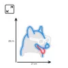Neoniniai šviestuvai MANTA Neon Lights šuo su akiniais Manta SNL69MT — dekoratyvinis LED neoninio stiliaus sieninis šviestuvas