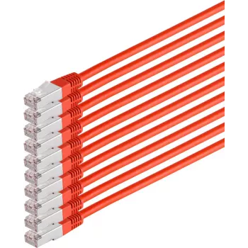Tinklo kabelis ShiverPeaks 75711-H0.25R-SET10 CAT6 S/FTP PIMF, 10 vnt.