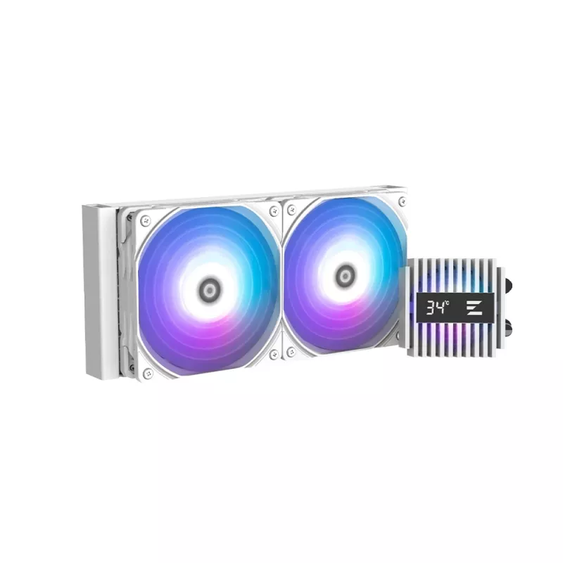 Zalman ALPHA2 A24 WHITE kompiuterio aušinimo sistema Procesorius Viskas viename skysčio aušintuvas 12 cm