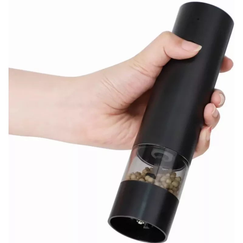 Druskos malūnėlis PROMIS MP34, keraminis peiliukas, reguliuojamas malimo stambumas, 180 mm, juoda, USB