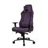 Žaidimų kėdė Arozzi Vernazza SoftFabric Purple — ergonomiškas dizainas, reguliuojami porankiai ir aukštis