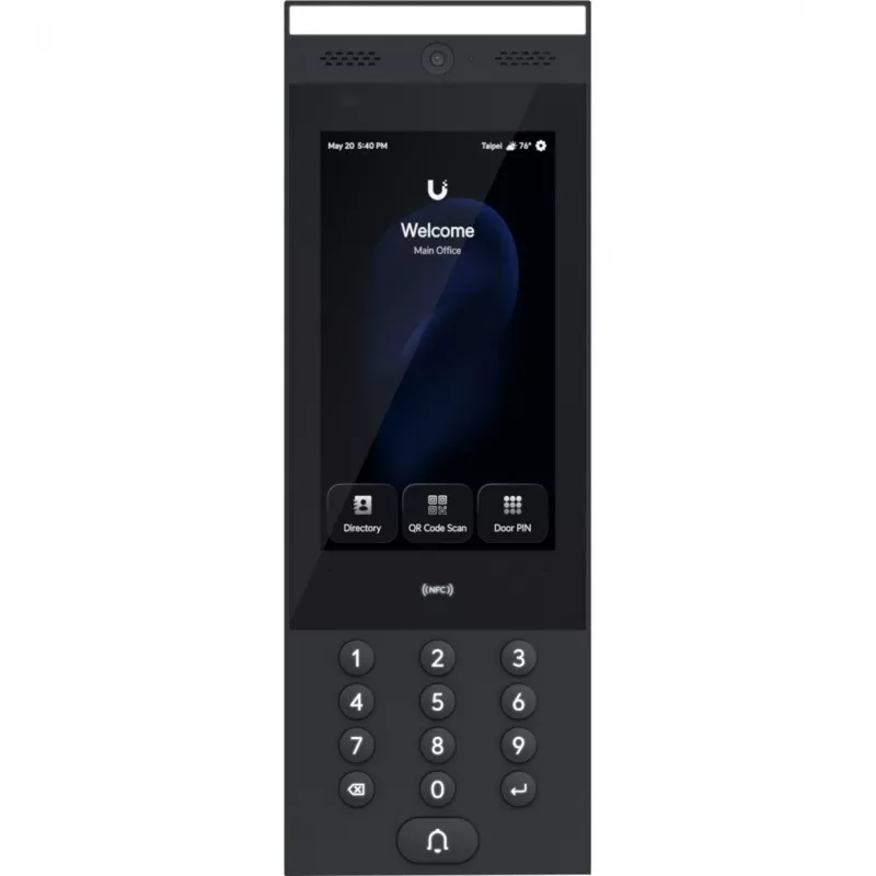 Ubiquiti G3 Intercom LAUKO/VIDAUS domofono terminalas, skirtas gyvenamųjų ir komercinių pastatų įėjimo užklausoms valdyti su „Touch Pass“ palaikymu