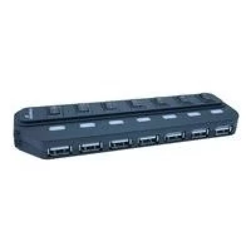 MediaRange MRCS504 - Hub - 7 x USB2.0 - Desktop (MRCS504)