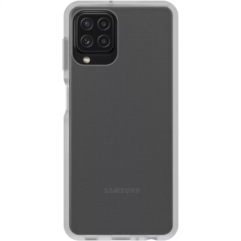 React + Trusted Glass permatomas apsauginis dėklas + ekrano apsauga, skirta Samsung Galaxy A22