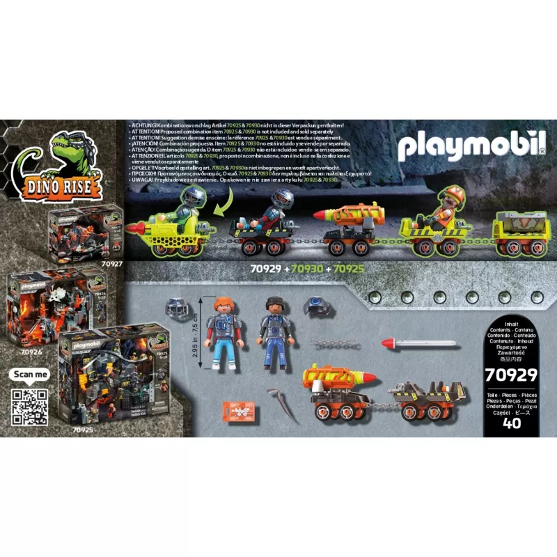 Veiksmo / nuotykių žaidimų rinkinys Playmobil Dinos 70929 Įvairiaspalvis Amžius 5-10