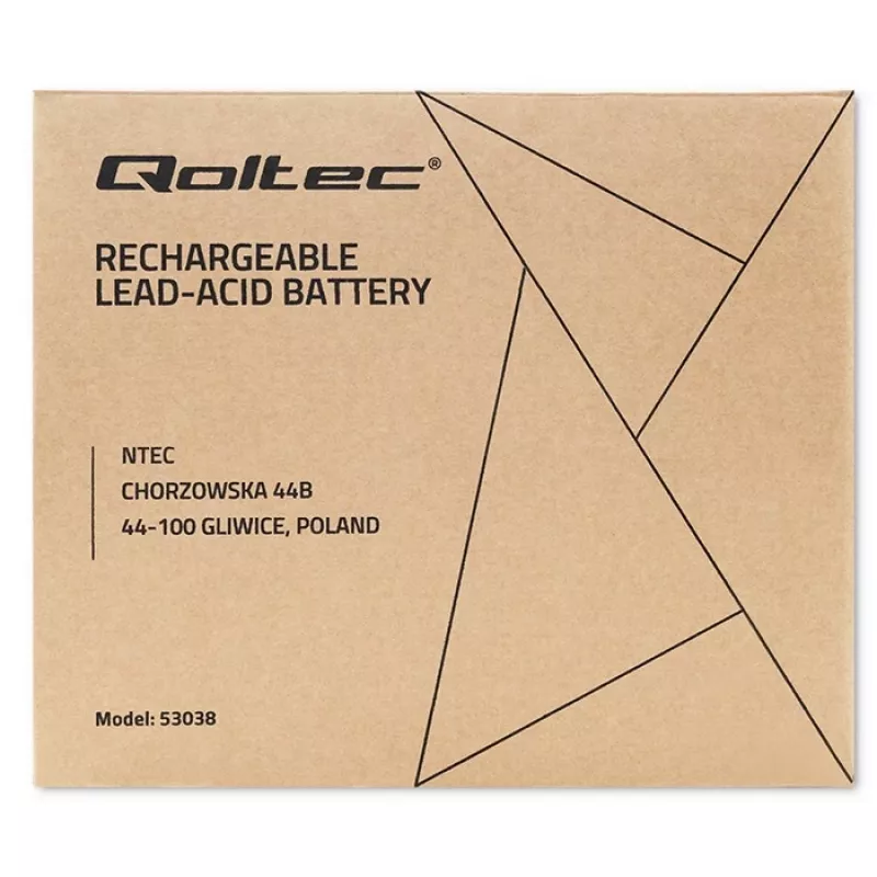 Qoltec 53038 AGM baterija | 12V | 100Ah | maks. 1200A