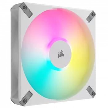 CORSAIR iCUE AF140 RGB ELITE 140mm ARGB PWM Balta Single Fan