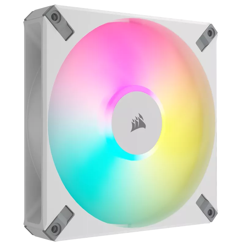 CORSAIR iCUE AF140 RGB ELITE 140mm ARGB PWM Balta Single Fan