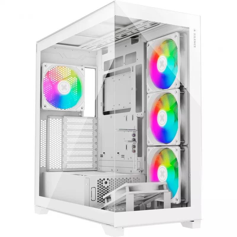 Korpusas|XILENCE|ATX/micro ATX/Mini-ITX|Balta|Midi bokštas|PC|X818.W.ARGB