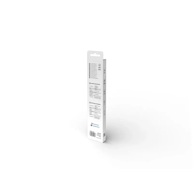 Savio USB – USB tipo C laidas 5A, 1m CL-126 Baltas