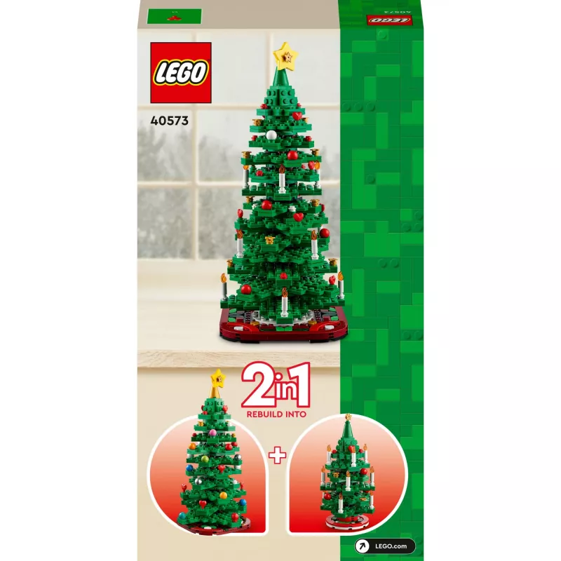 LEGO Kalėdų eglutės rinkinys 40573 – sezoninis demonstracinis modelis, dekoratyvi mini konstrukcija
