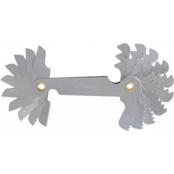 Sriegio matavimo rinkinys ks tools 301.0090 — 22 dalių sriegio matavimo šablonų rinkinys