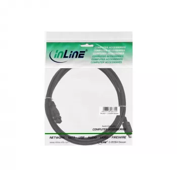FireWire 400 į 800 laidas InLine 34901 1m kištukas/kištukas juodas