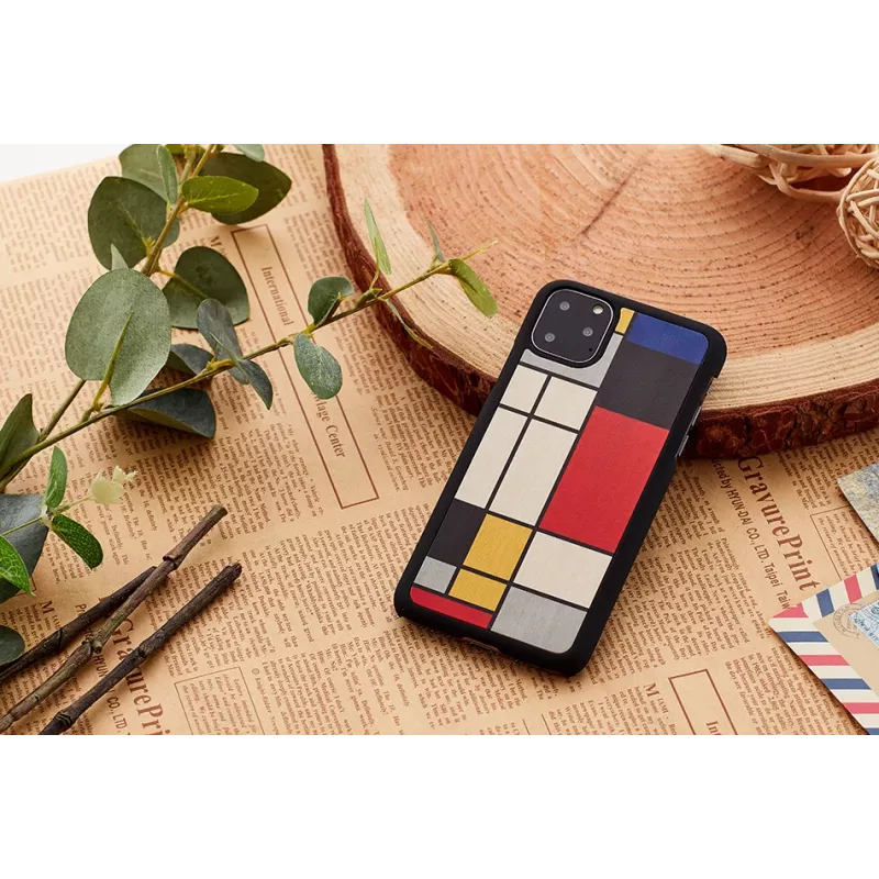 man and wood išmaniojo telefono dėklas, skirtas iPhone 11 Pro — juoda mediena, apsauginis dangtelis