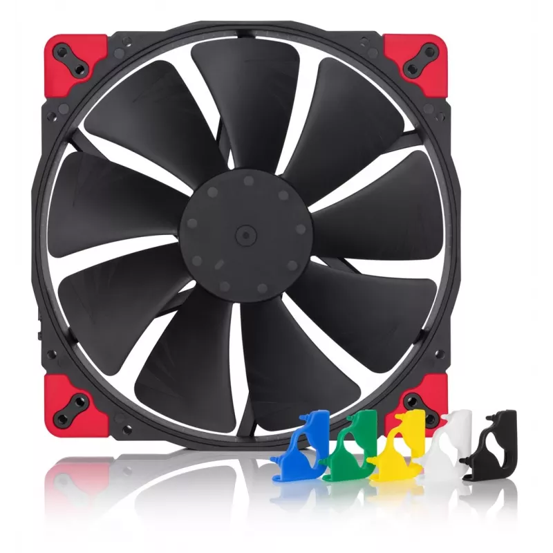 Noctua NF-A20 PWM CH.BK.S — 200 mm PWM kompiuterio korpuso ventiliatorius, 12 V, 350–800 aps./min., 146.9 m³/h, SSO guolis