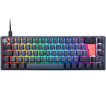 Ducky One 3 SF klaviatūra, žaidimams, USB, QWERTZ, vokiška, mėlyna