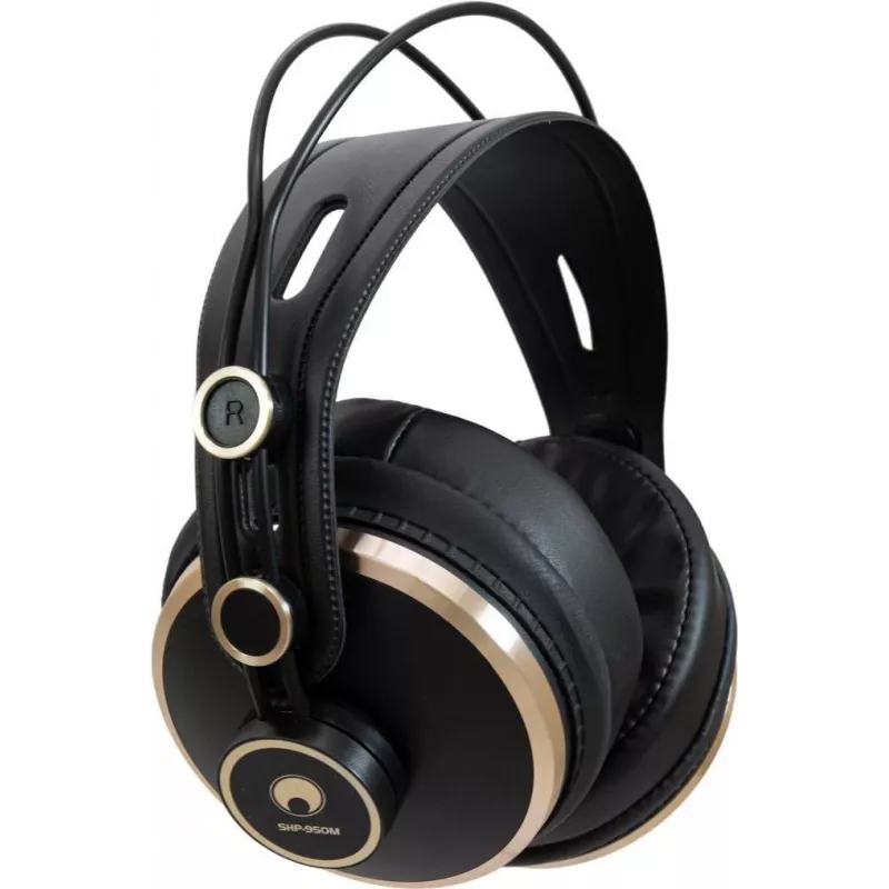 Uždaro tipo monitorinės ausinės Omnitronic SHP-950M su 40 mm garsiakalbiais