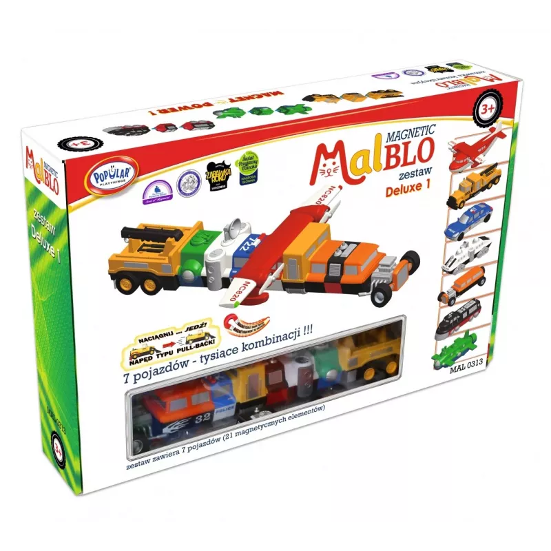 Transporto priemonių rinkinys Popular Playthings Magnetic Mix or Match