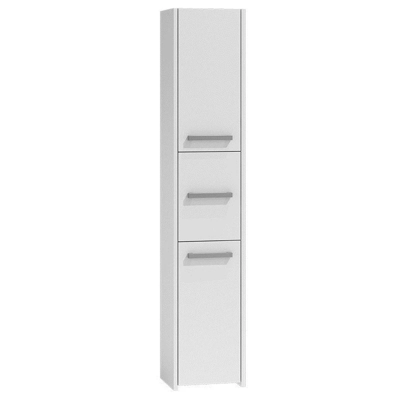 Vonios spintelė top e shop S33 BIEL — laisvai pastatoma, balta, 6 lentynos, 300×300×1700 mm
