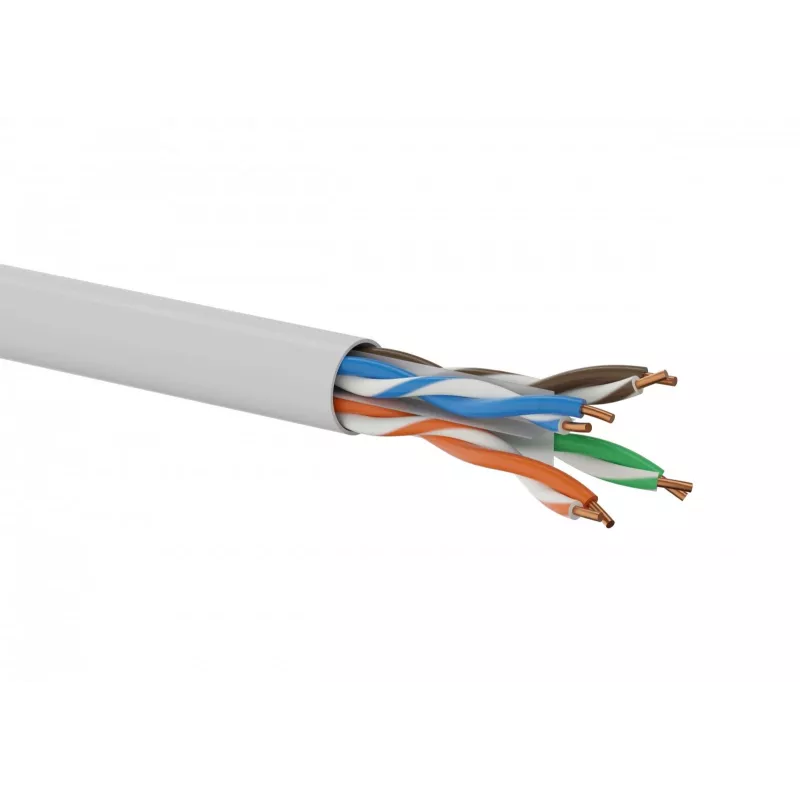 Tinklo kabelis Alantec KIU6LSOH305D U/UTP Cat6, 305 m, pilkas, 24 AWG