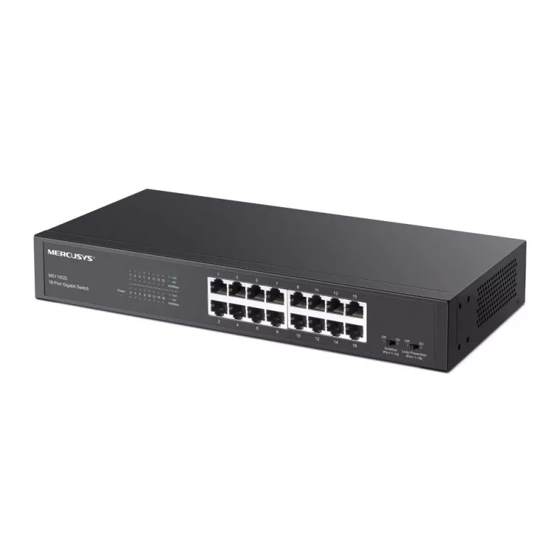 Mercusys MS116GS tinklo jungiklis Gigabit Ethernet (10/100/1000) juodas