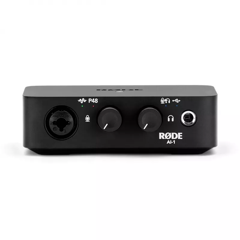 RODE AI-1 USB garso sąsaja A-A priešstiprintuvas 24 bitų 96 kHz Juoda