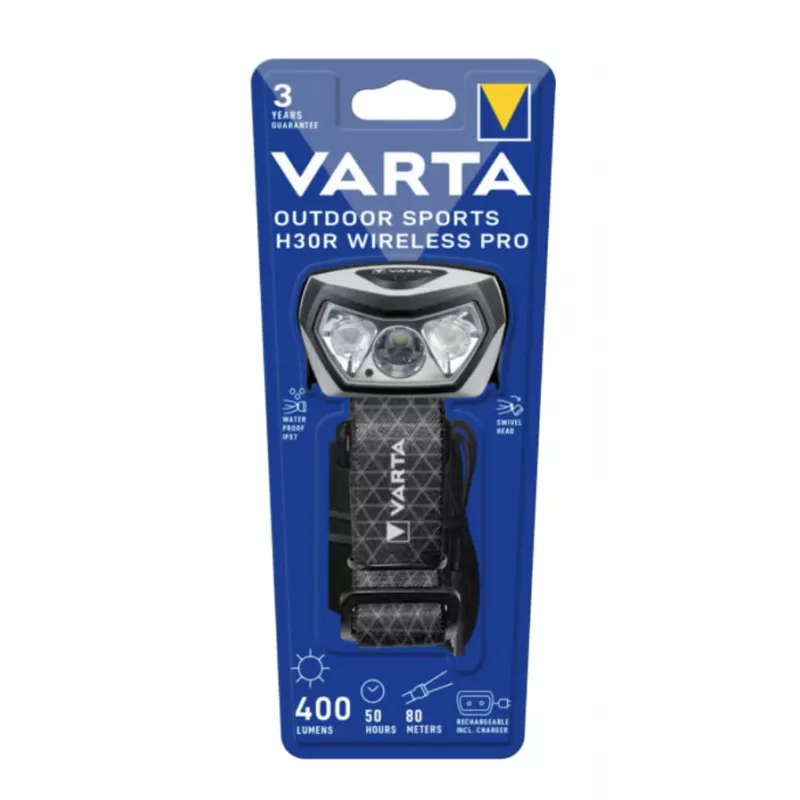 Headband flashlight Varta Outdoor Sports H30R Wireless Pro 400 lm IPX7