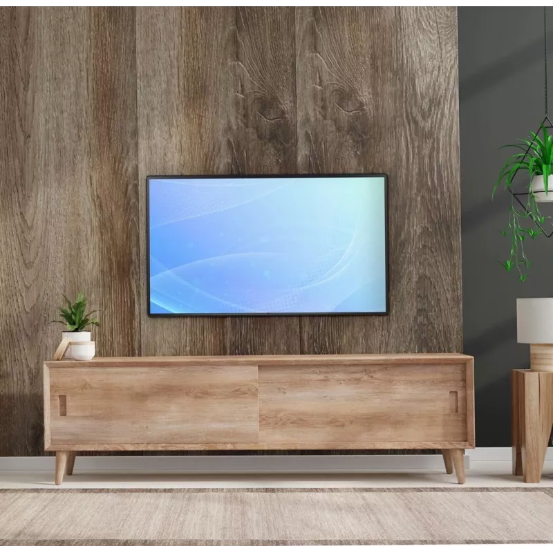 Sieninis monitoriaus laikiklis EDBAK FSM100 32–55 colių ekranams, VESA 75x75–400x400, maks. 15 kg, juodas